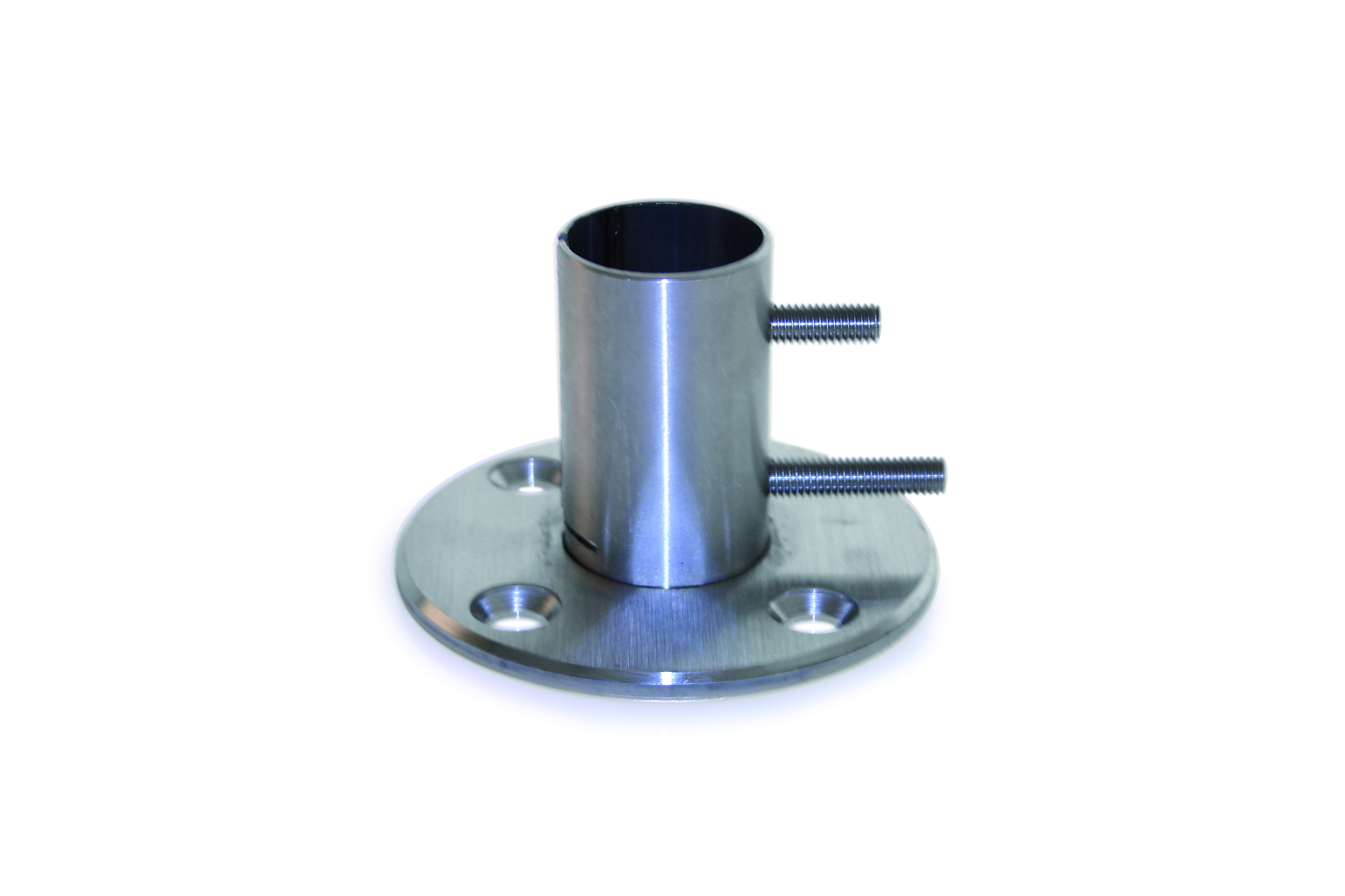3 15-16 in. x 11-16 in. Wall And Floor Flange For 1 2-3 in. And 1-16 in. Tube Stainless Steel